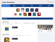 Tablet Screenshot of loopsessions.com